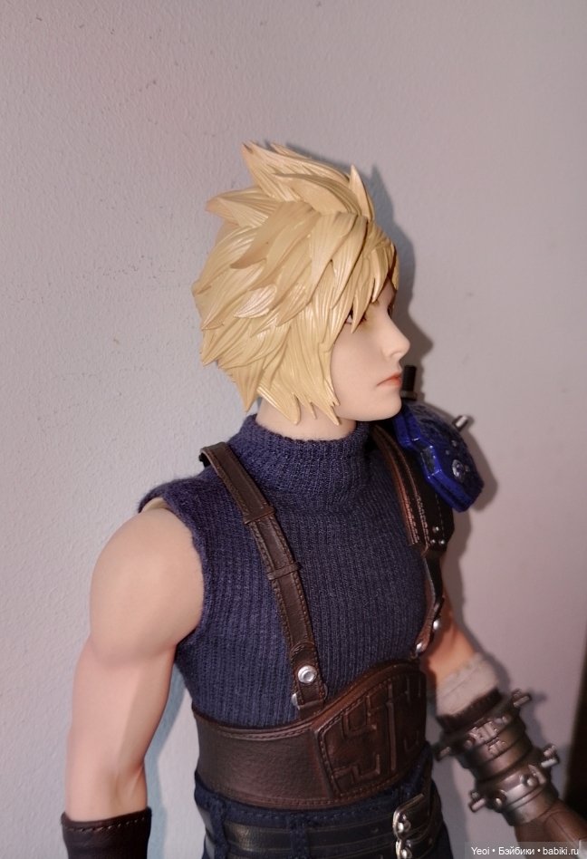 Фигурка, экшен модель Клауд Страйф. Cloud Strife. Final Fantasy VII Remake. Последняя фантазия 7.VTS Toys (Virtual Toys) масштаб 1/6