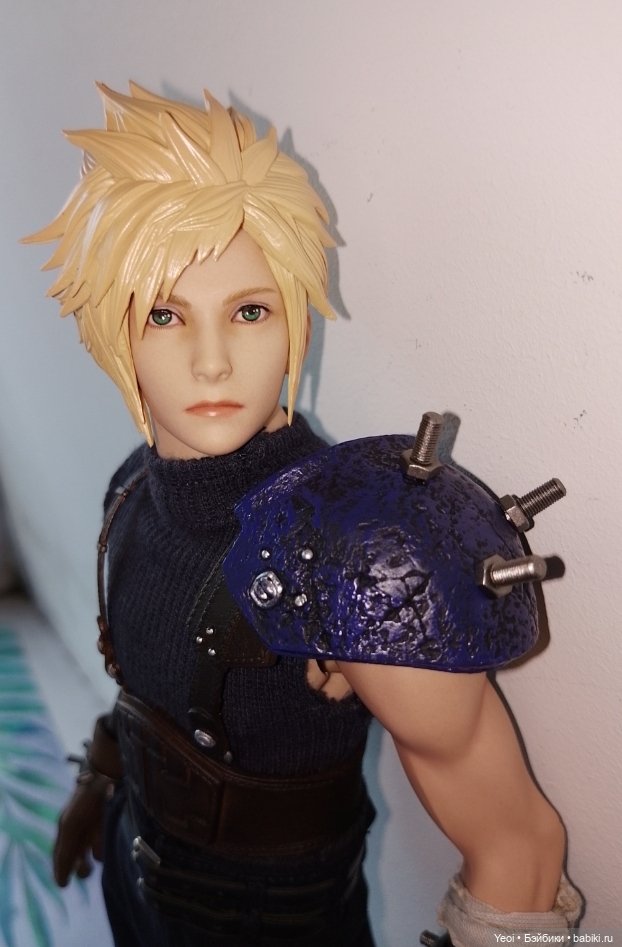 Фигурка, экшен модель Клауд Страйф. Cloud Strife. Final Fantasy VII Remake. Последняя фантазия 7.VTS Toys (Virtual Toys) масштаб 1/6