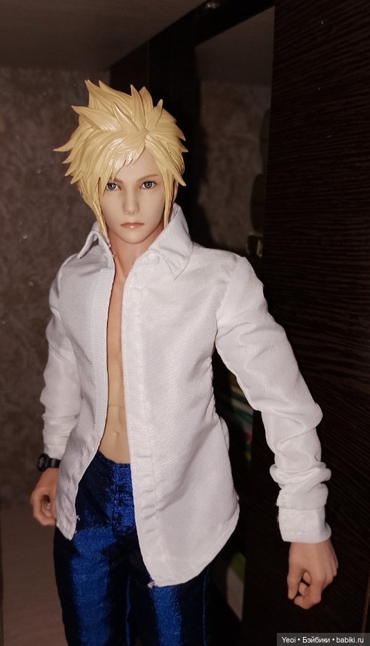 Гибрид. Голова Клауда Страйфа от VTS Toys (Virtual Toys) масштаб 1/6 на тело Damtoys (фото 5)