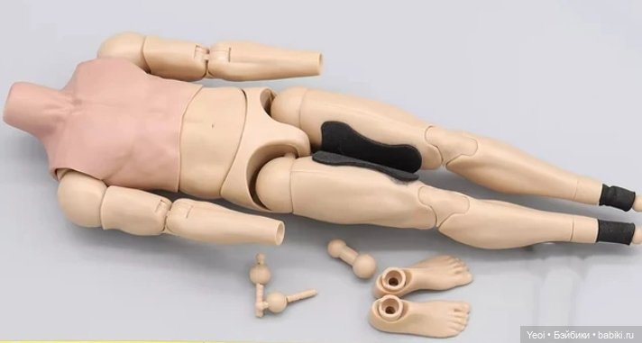 Гибрид. Голова Клауда Страйфа от VTS Toys (Virtual Toys) масштаб 1/6 на тело Damtoys