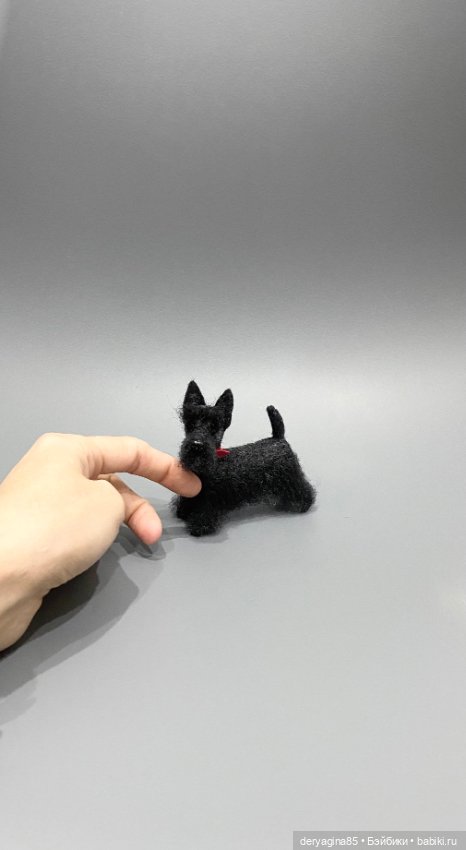 Скотч терьер — Валяные игрушки из шерсти: сухое валяние