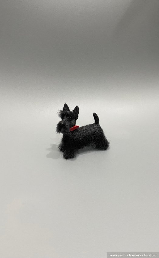Скотч терьер — Валяные игрушки из шерсти: сухое валяние (фото 8)