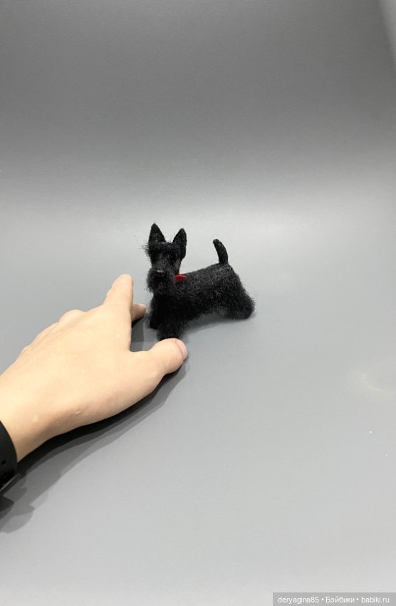 Скотч терьер — Валяные игрушки из шерсти: сухое валяние (фото 3)