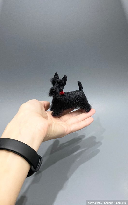 Скотч терьер — Валяные игрушки из шерсти: сухое валяние (фото 4)