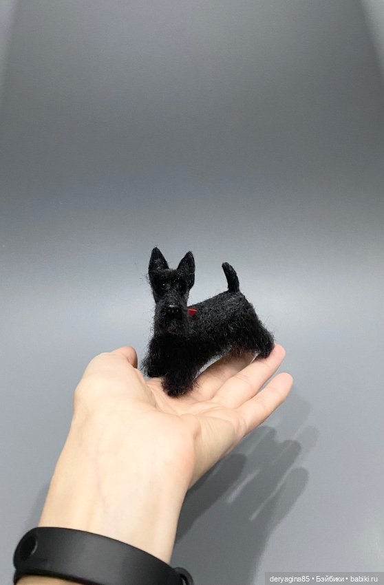 Скотч терьер — Валяные игрушки из шерсти: сухое валяние (фото 5)