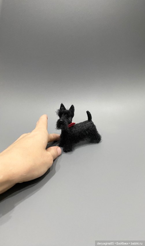 Скотч терьер — Валяные игрушки из шерсти: сухое валяние (фото 7)