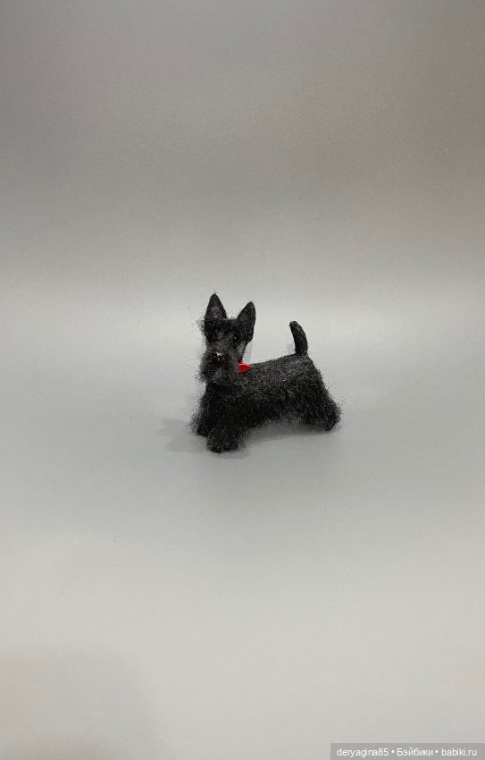 Скотч терьер — Валяные игрушки из шерсти: сухое валяние (фото 9)