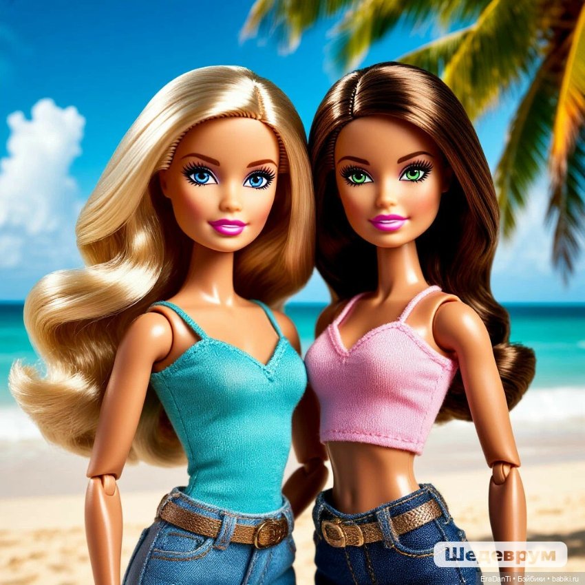 Барби и ИИ 💘🌷💃🏼🌸😍🌹 что у меня вышло