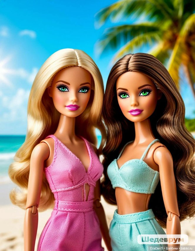 Барби и ИИ 💘🌷💃🏼🌸😍🌹 что у меня вышло