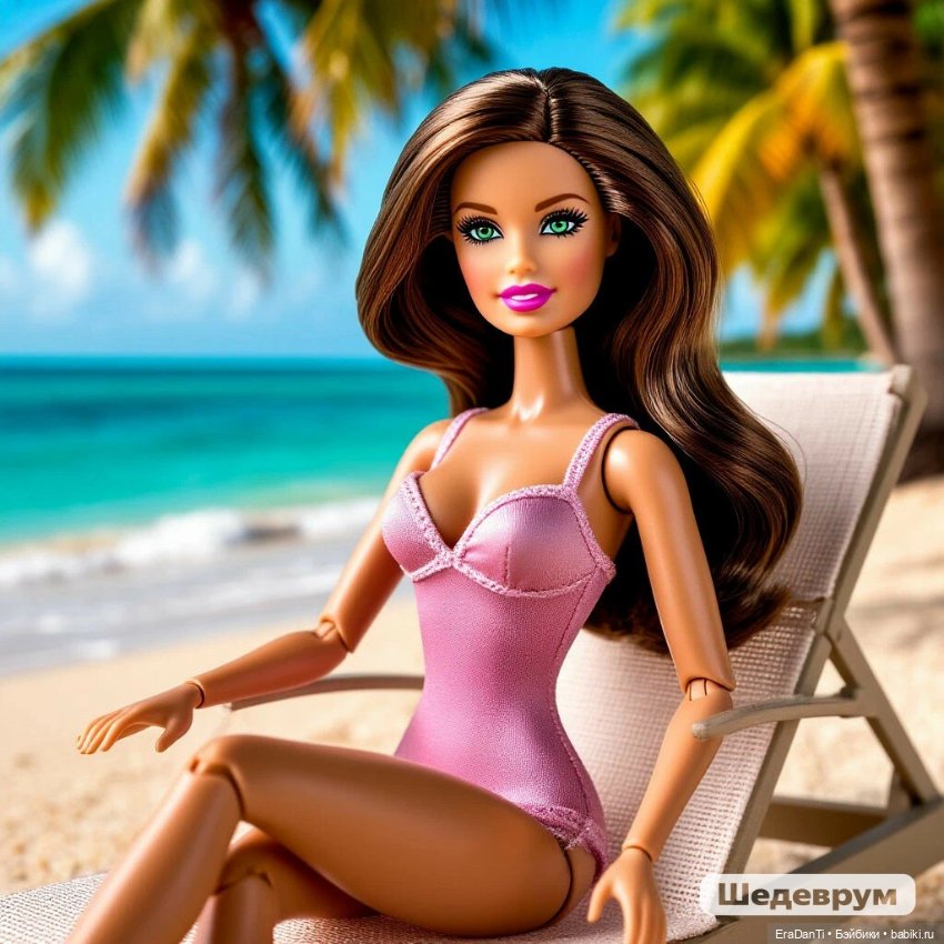 Барби и ИИ 💘🌷💃🏼🌸😍🌹 что у меня вышло (фото 9)