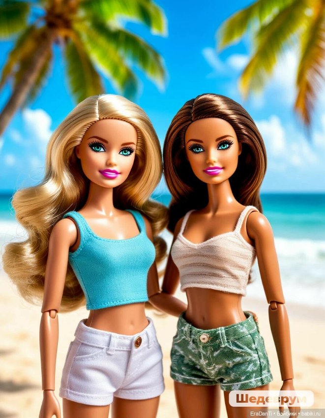Барби и ИИ 💘🌷💃🏼🌸😍🌹 что у меня вышло