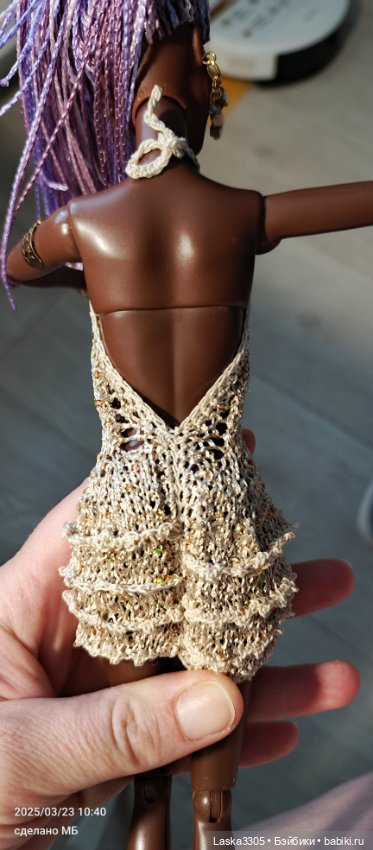 Платье для кукол по типу Барби (фото 3)