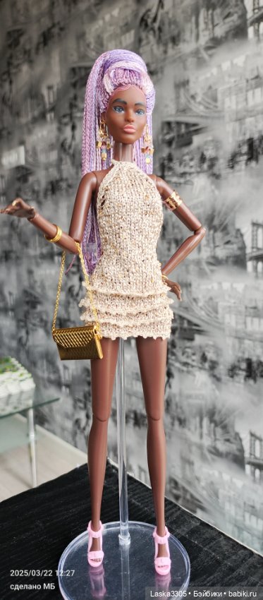 Платье для кукол по типу Барби (фото 7)