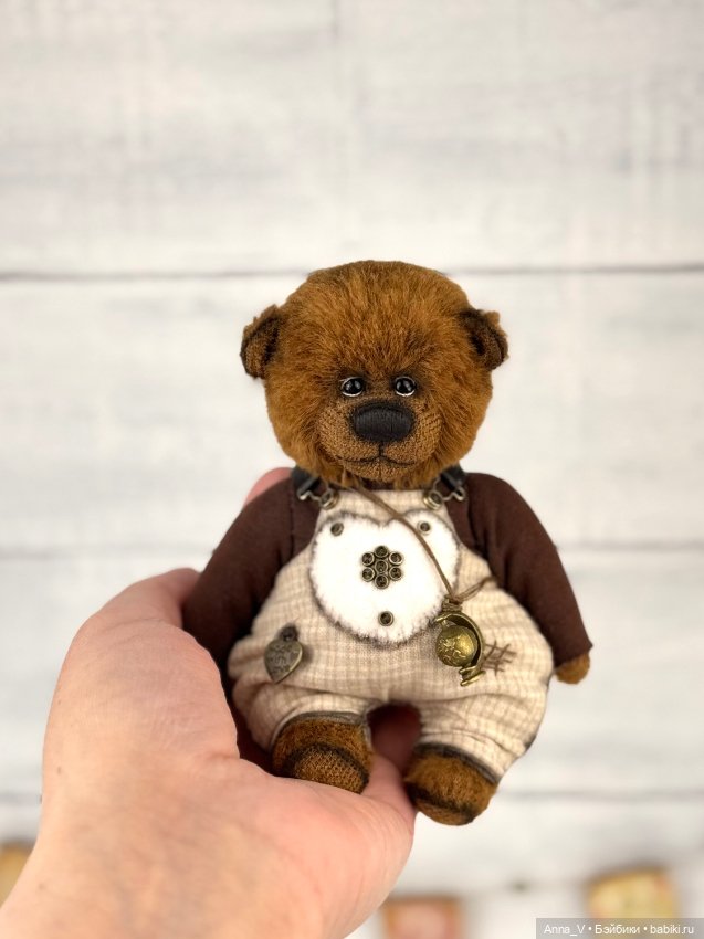 Тедди мишка Мика — Авторские мишки Тедди и друзья: фото (фото 3)