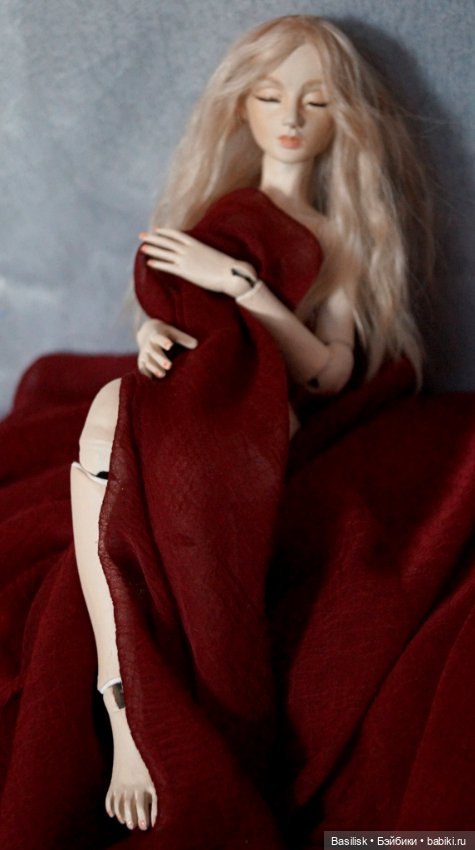 Карамелька в бордо — Авторские шарнирные куклы своими руками: лепка (фото 4)