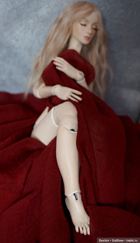 Карамелька в бордо — Авторские шарнирные куклы своими руками: лепка (фото 5)