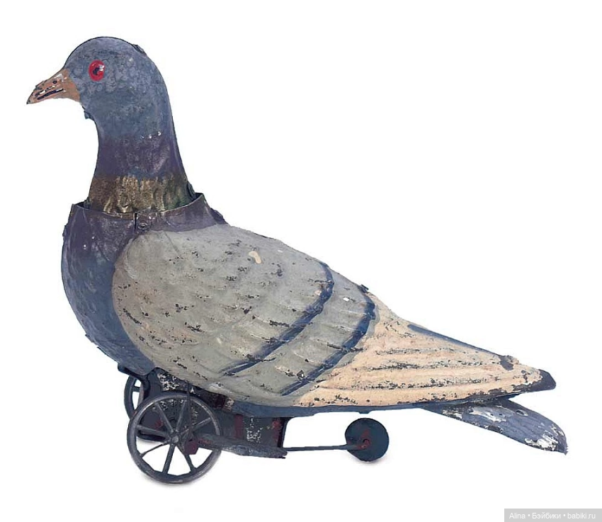 Заводной голубь — Антикварные игрушки и домики: елочные украшения