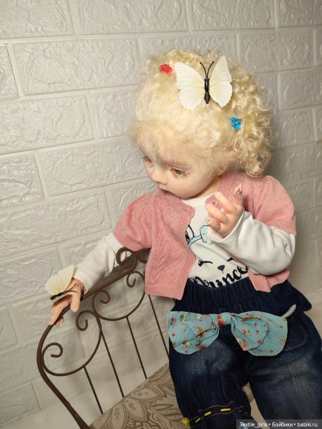 Текстильная кукла Стася — Текстильные игрушки и примитивы: кофейные (фото 4)