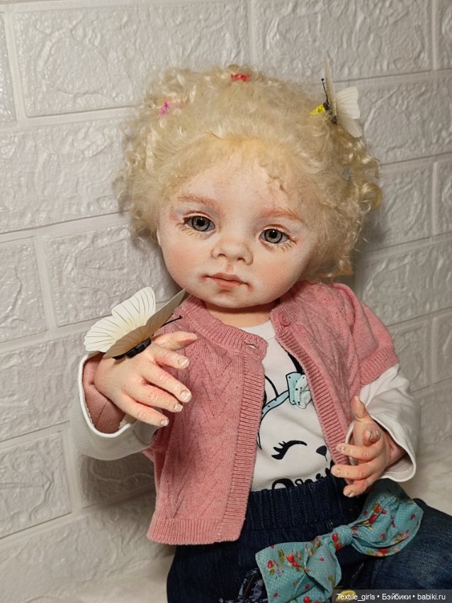 Текстильная кукла Стася — Текстильные игрушки и примитивы: кофейные (фото 5)