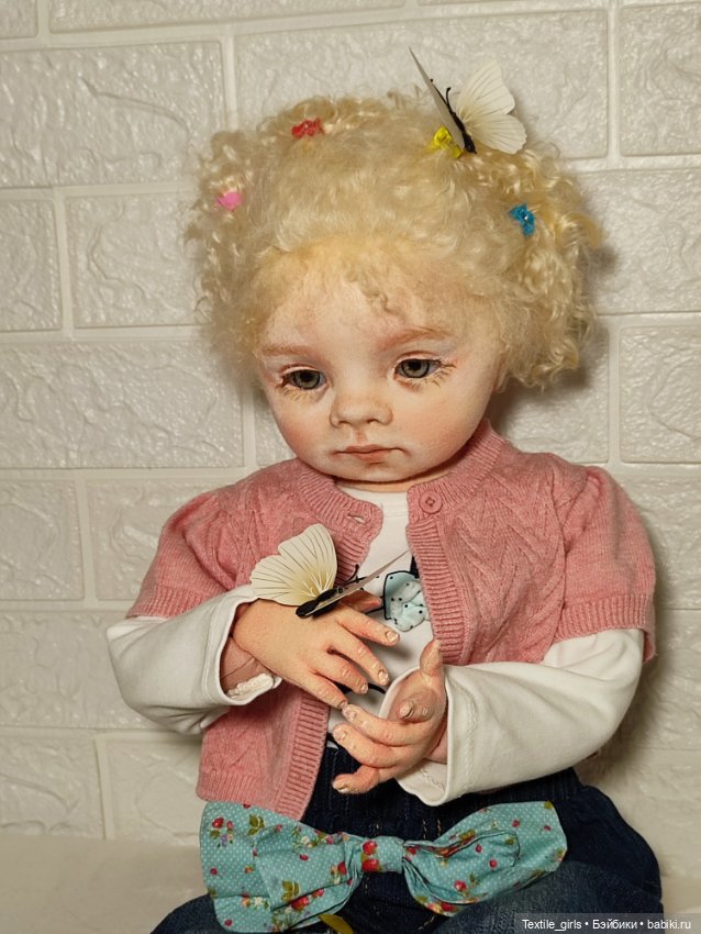 Текстильная кукла Стася — Текстильные игрушки и примитивы: кофейные (фото 6)