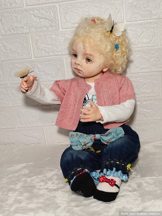 Текстильная кукла Стася — Текстильные игрушки и примитивы: кофейные