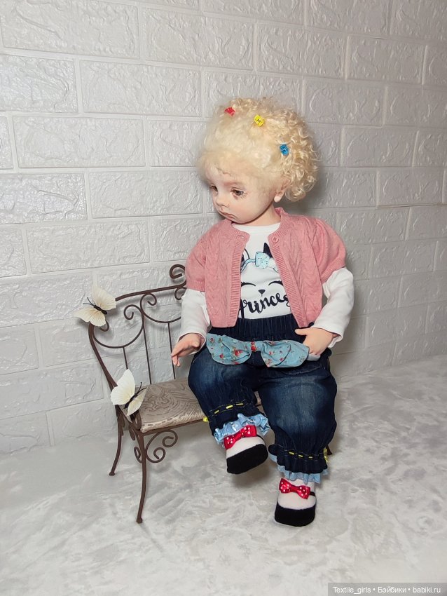 Текстильная кукла Стася — Текстильные игрушки и примитивы: кофейные (фото 3)