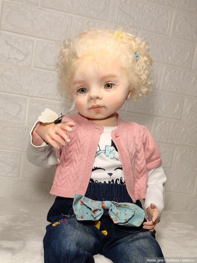 Текстильная кукла Стася — Текстильные игрушки и примитивы: кофейные (фото 9)
