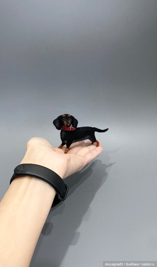 Такса — Валяные игрушки из шерсти: сухое валяние (фото 6)