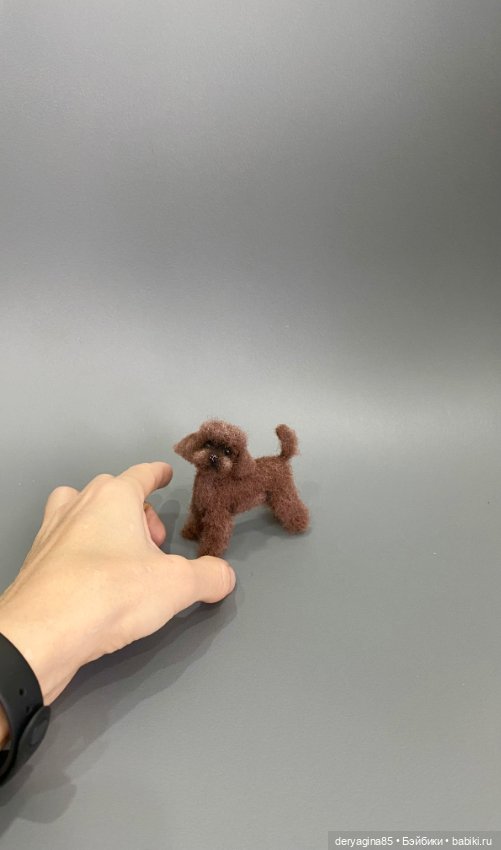 Пудель — Валяные игрушки из шерсти: сухое валяние