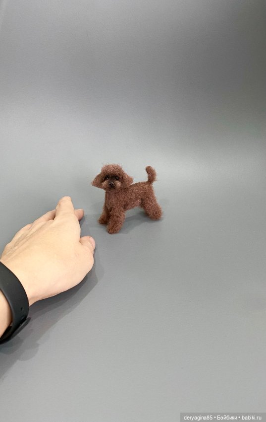 Пудель — Валяные игрушки из шерсти: сухое валяние (фото 6)