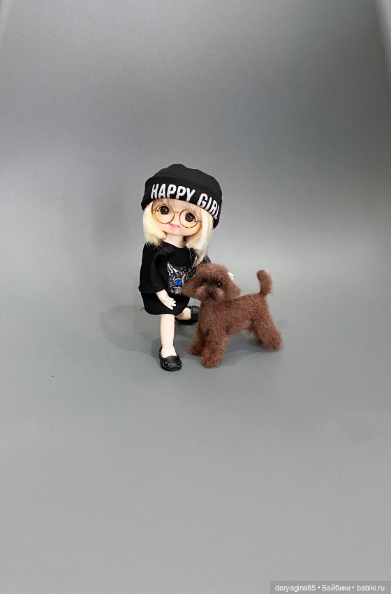 Пудель — Валяные игрушки из шерсти: сухое валяние