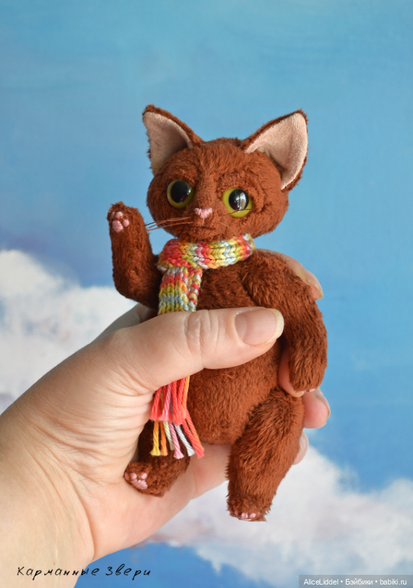 Какаовый котик — Текстильные игрушки и примитивы: кофейные (фото 7)