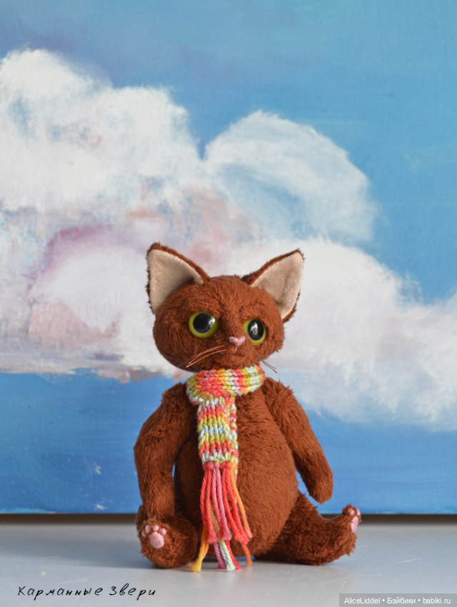 Какаовый котик — Текстильные игрушки и примитивы: кофейные (фото 3)