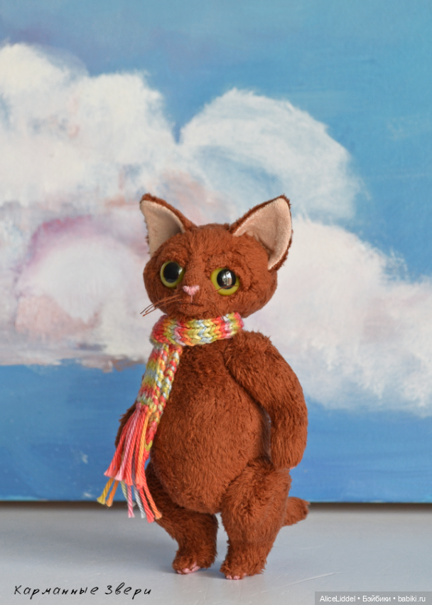 Какаовый котик — Текстильные игрушки и примитивы: кофейные (фото 4)