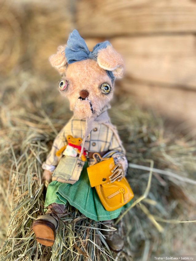 «Собака на сене» — Текстильные игрушки и примитивы: кофейные