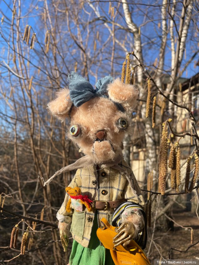 «Собака на сене» — Текстильные игрушки и примитивы: кофейные