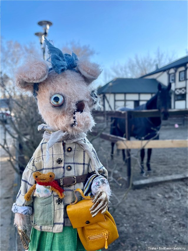 «Собака на сене» — Текстильные игрушки и примитивы: кофейные (фото 10)