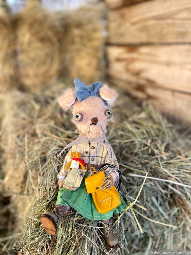 «Собака на сене» — Текстильные игрушки и примитивы: кофейные