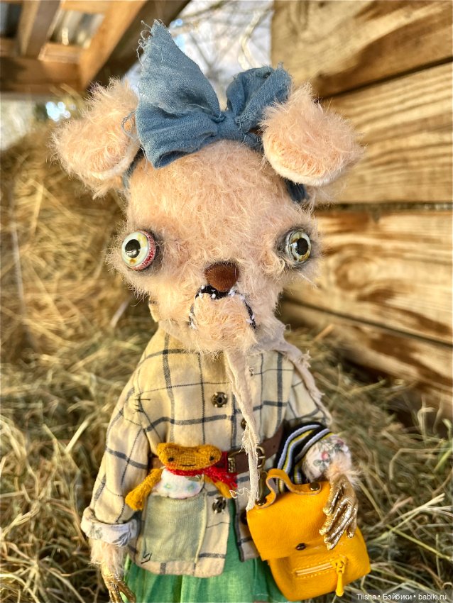 «Собака на сене» — Текстильные игрушки и примитивы: кофейные (фото 3)