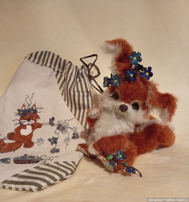 Белка Пинки — Авторские мишки Тедди и друзья: фото