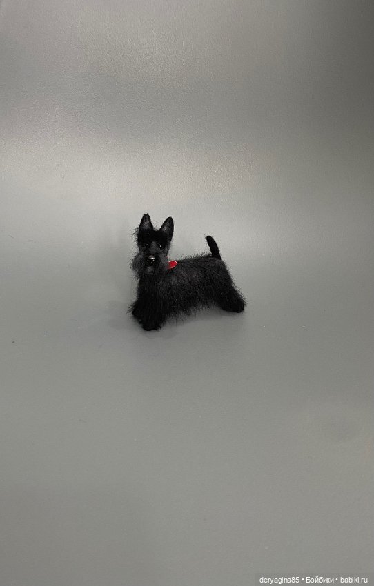 Скотч терьер — Валяные игрушки из шерсти: сухое валяние (фото 4)