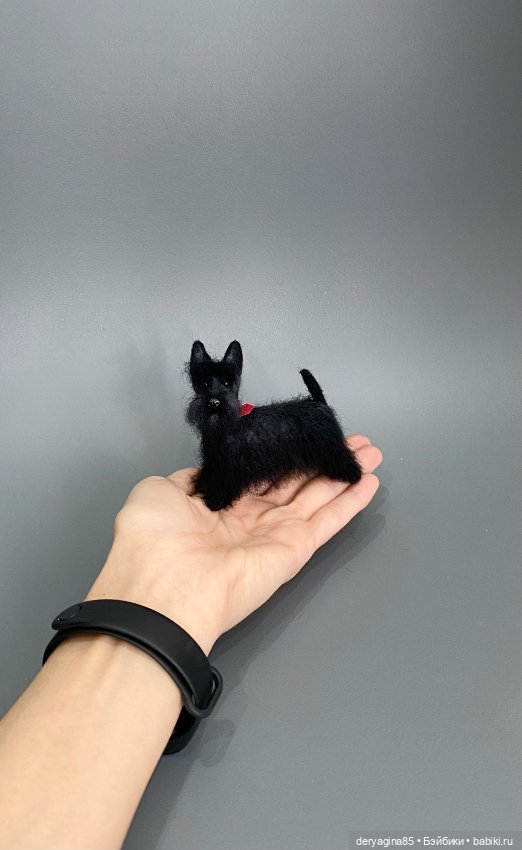 Скотч терьер — Валяные игрушки из шерсти: сухое валяние (фото 5)