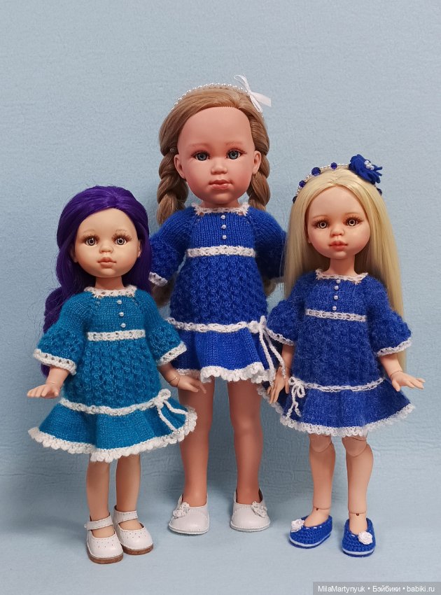 МК "Василёк" — Вязание одежды для кукол: бесплатные схемы спицами и крючком