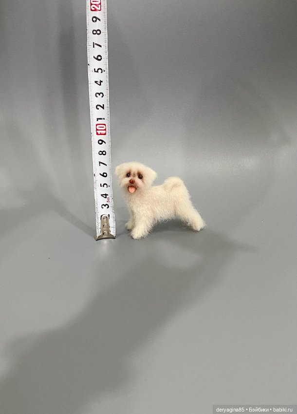 Болонка — Валяные игрушки из шерсти: сухое валяние