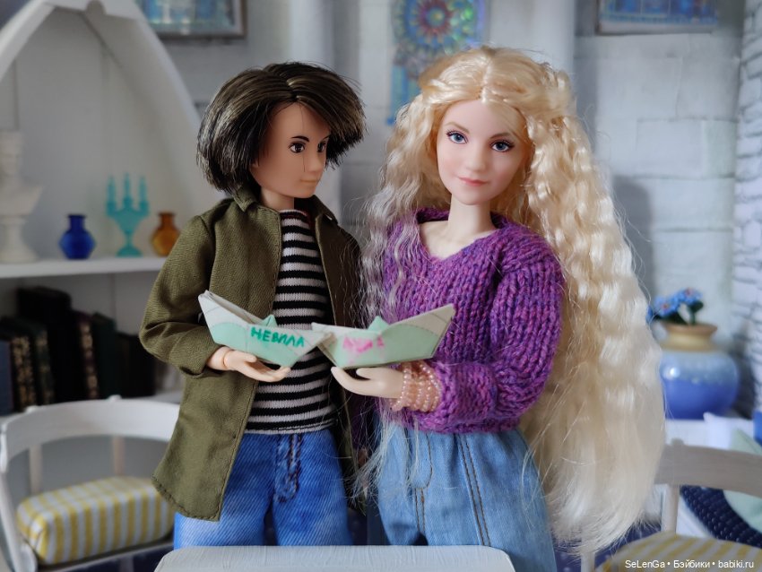 Полумна и Невилл в гостиной Когтеврана