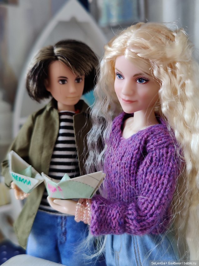 Полумна и Невилл в гостиной Когтеврана