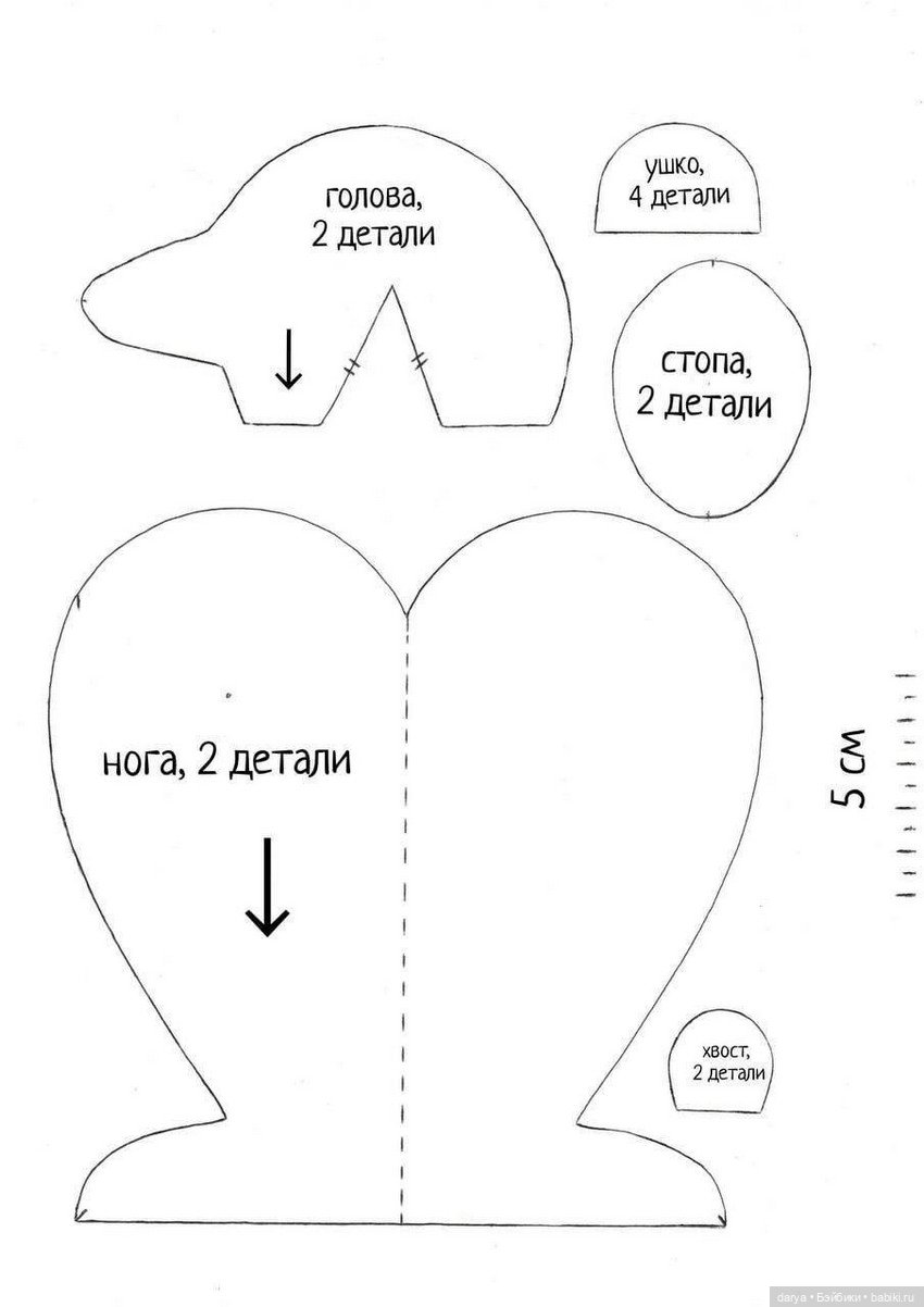 Выкройка - мишка от Валентины Белозеровой (фото 2)
