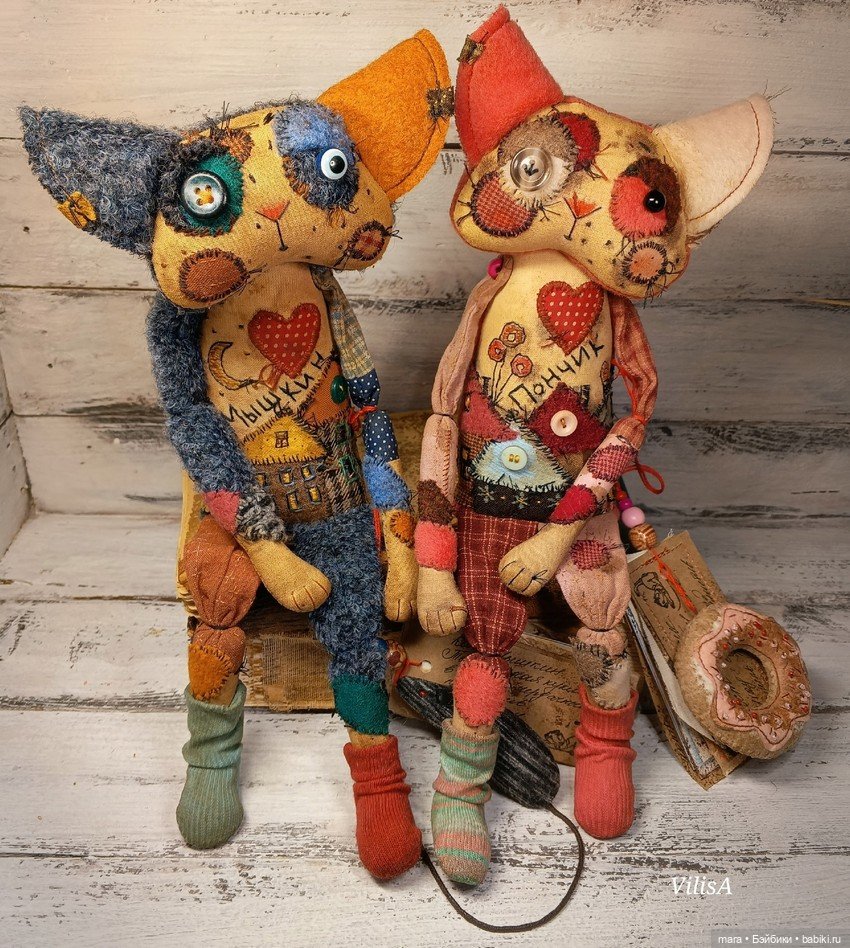 Игрушки Наталии Сальц — Текстильные игрушки и примитивы: кофейные (фото 3)