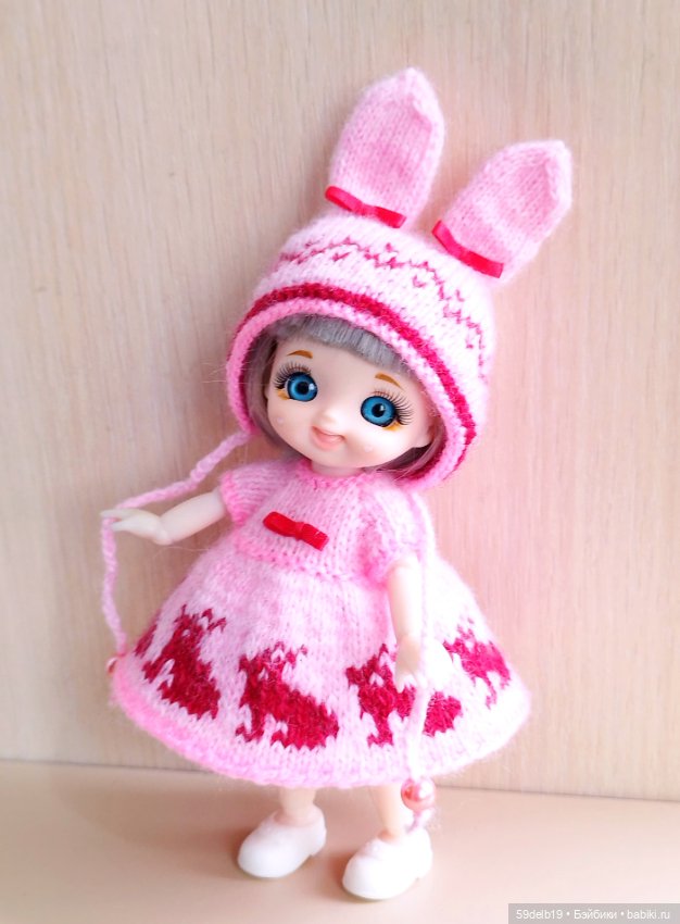 "Пасхальные зайчики" - костюм для куколок ростом 14-16 си (фото 2)