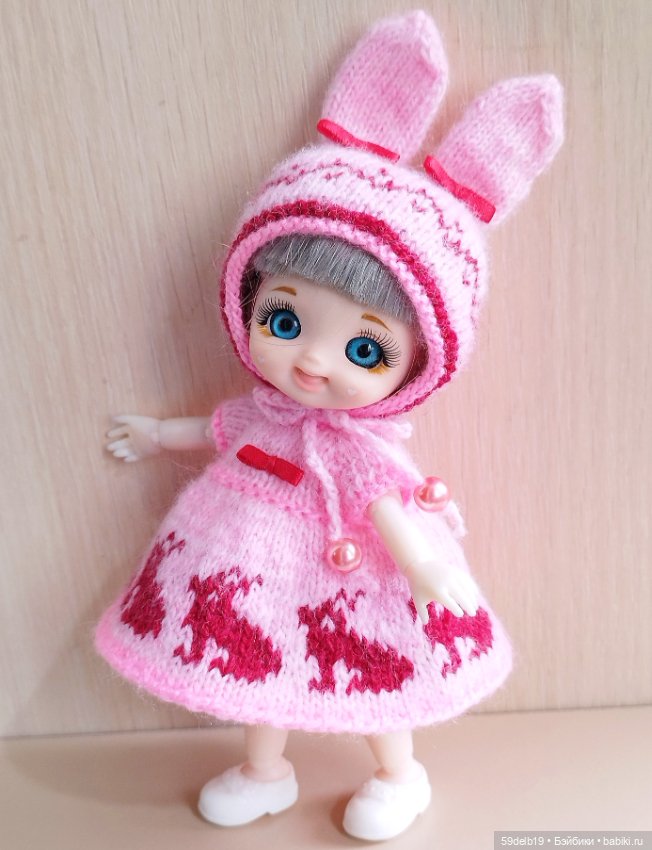 "Пасхальные зайчики" - костюм для куколок ростом 14-16 си